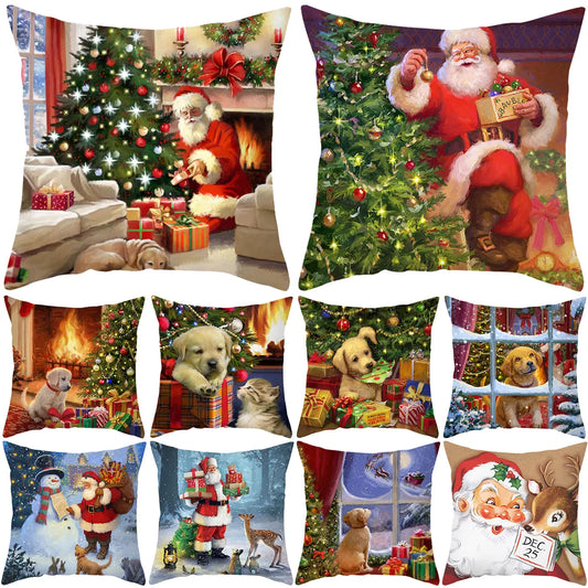 45x45cm Christmas Cushion Cover Merry Christmas Decorations For Home 2023